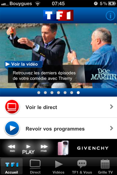 TF1 iPhone et iPad